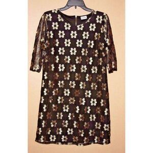 Brigitte Bailey MEDIUM gold and black dress